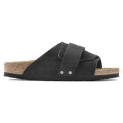 Birkenstock Kyoto Nubuck Leather Suede Leather Sandal in Black