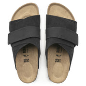 Birkenstock Kyoto Nubuck Leather Suede Leather Sandal in Black