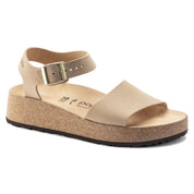 Birkenstock Glenda Nubuck Leather in Sandcastle