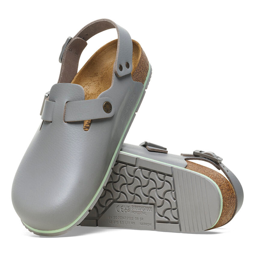 Birkenstock Tokio Pro Leather in Gun Metal