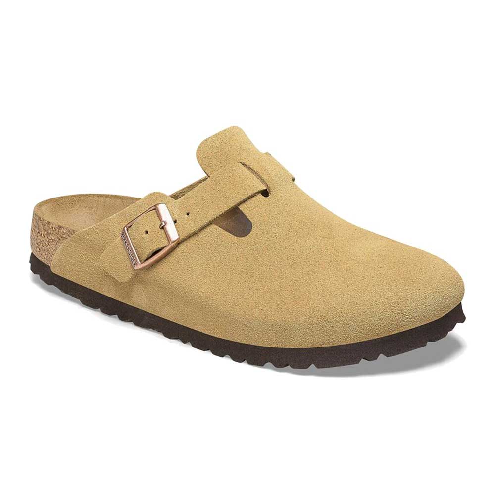 Boston Soft Footbed - Latte Cream Suede - Regular/Wide