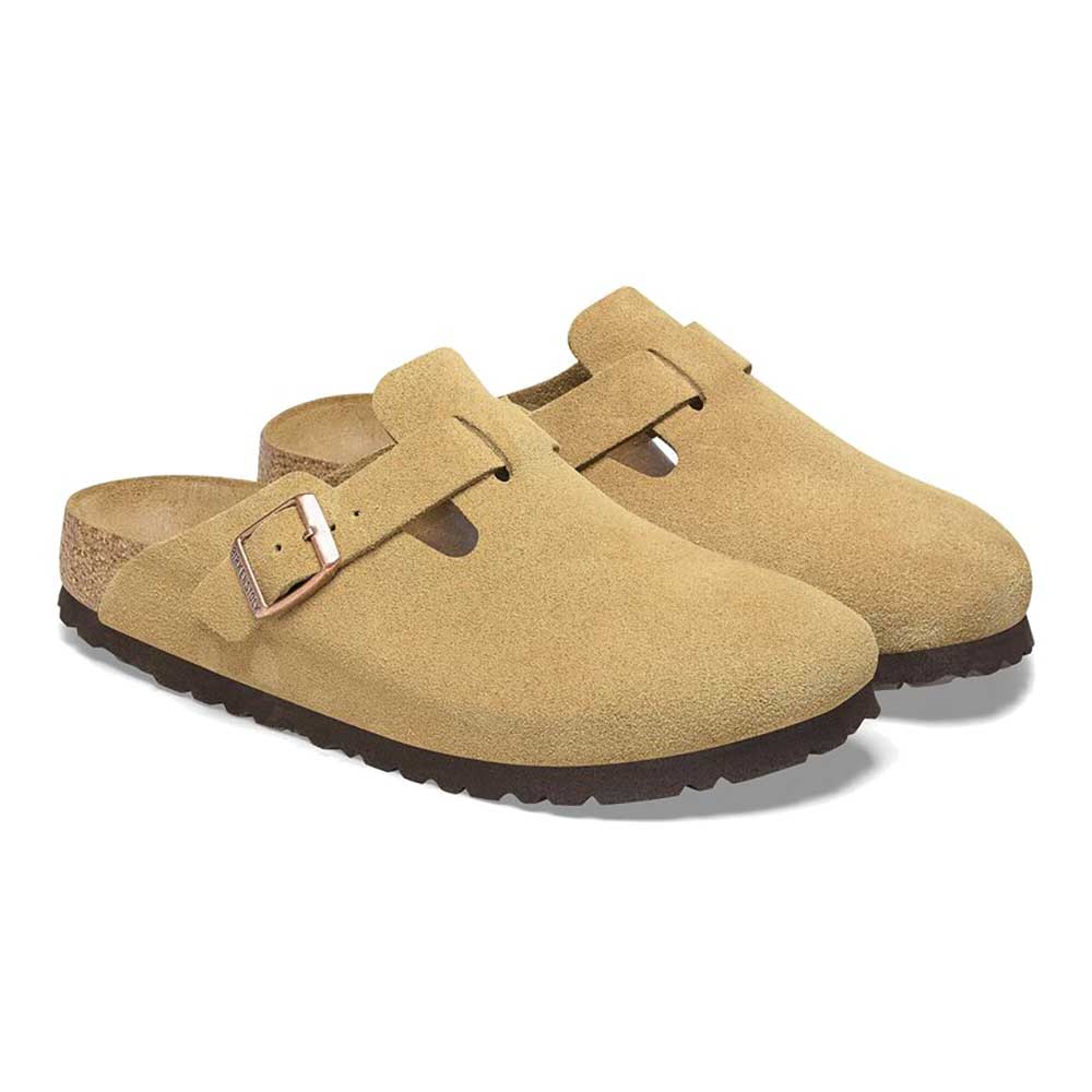 Boston Soft Footbed - Latte Cream Suede - Regular/Wide