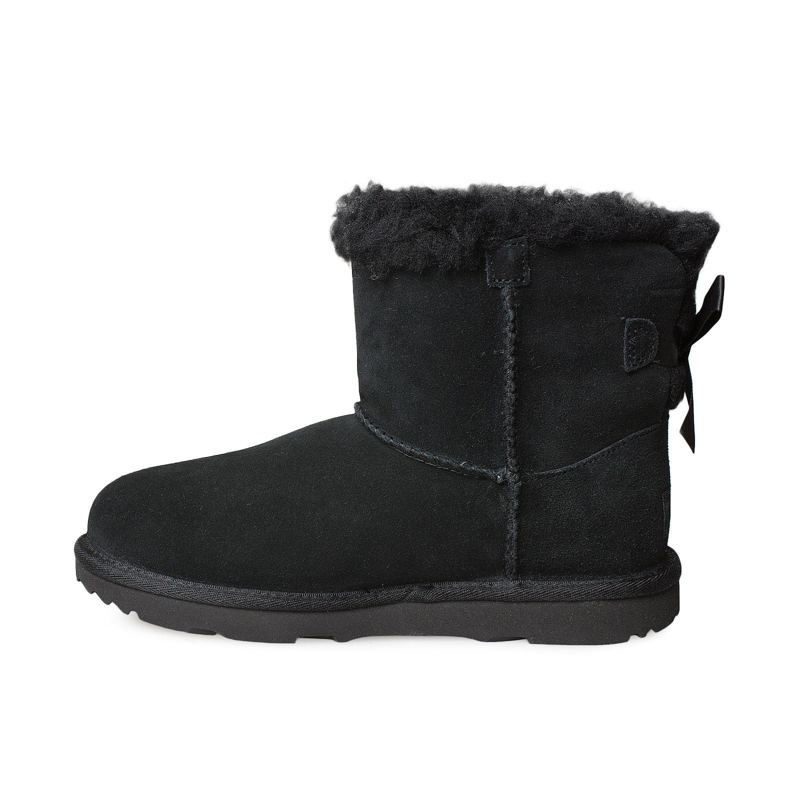 UGG MIni Bailey Bow II Butterfly Black Boots - Youth