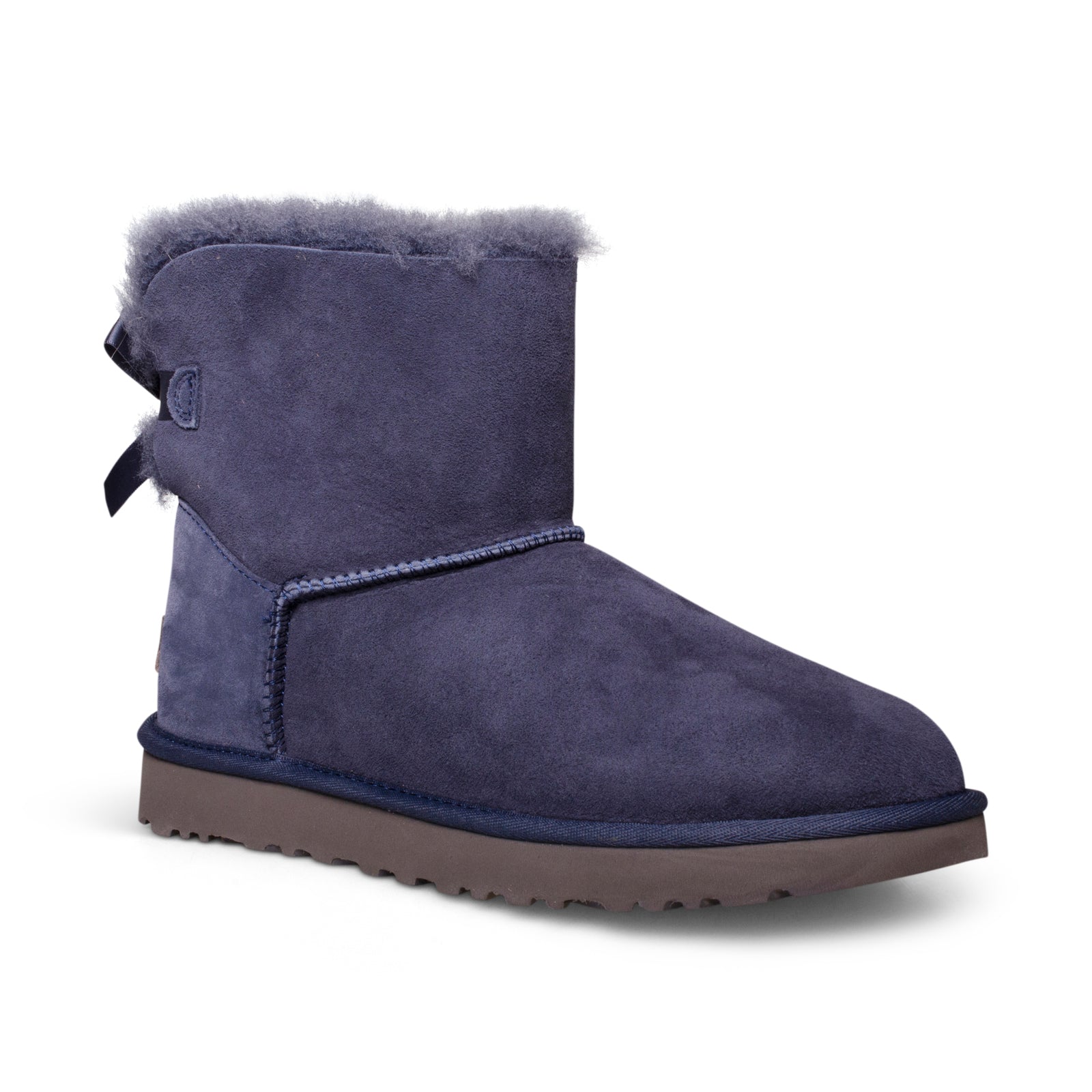 UGG MIni Bailey Bow II Eve Blue Boots - Women's