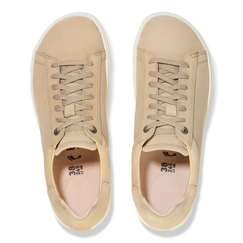 Birkenstock Bend Low Suede Leather Sneaker in Sandcastle