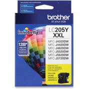 Brother LC205Y Innobella Super High Yield Yellow Ink Cartridge, 1200 Pages