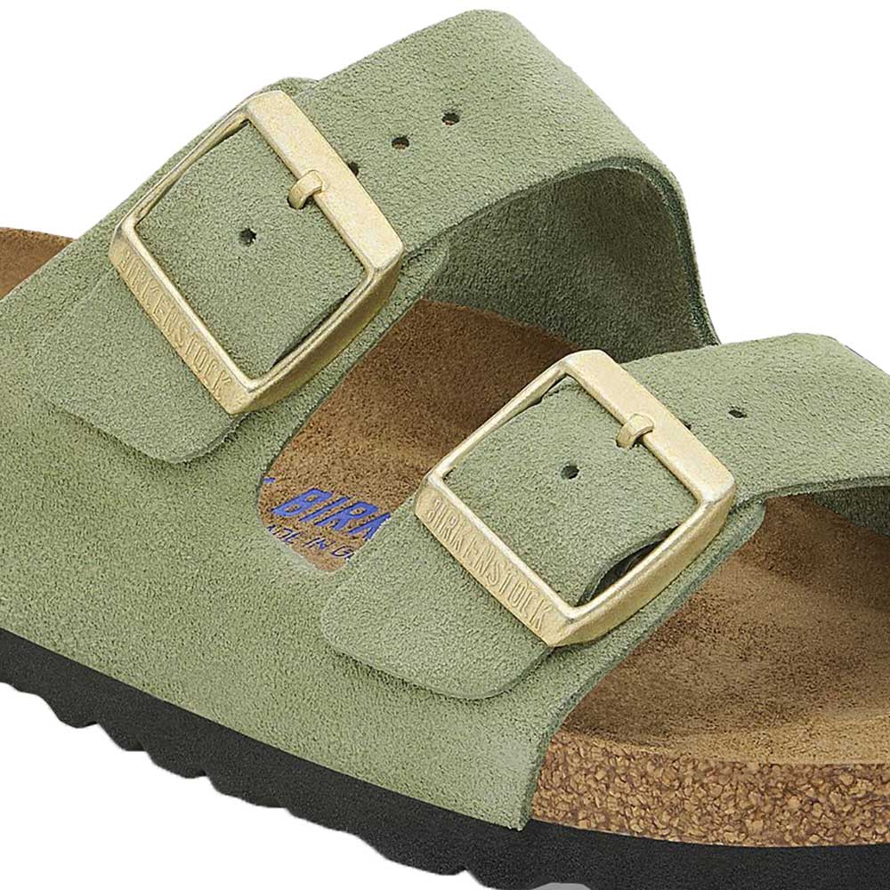 Arizona Soft Footbed Sandal - Green Tea Suede - Narrow