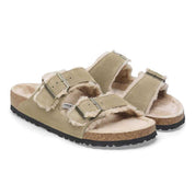 Women's Arizona Shearling Sandal - Taupe - Regular/Medium