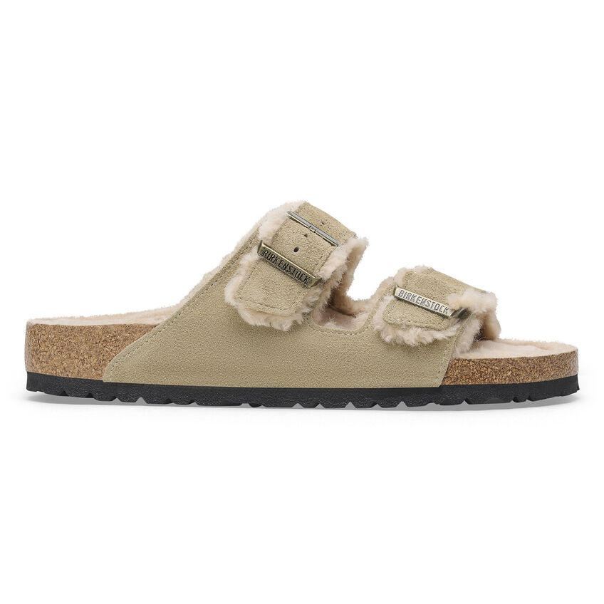 Birkenstock Arizona Shearling Suede Leather