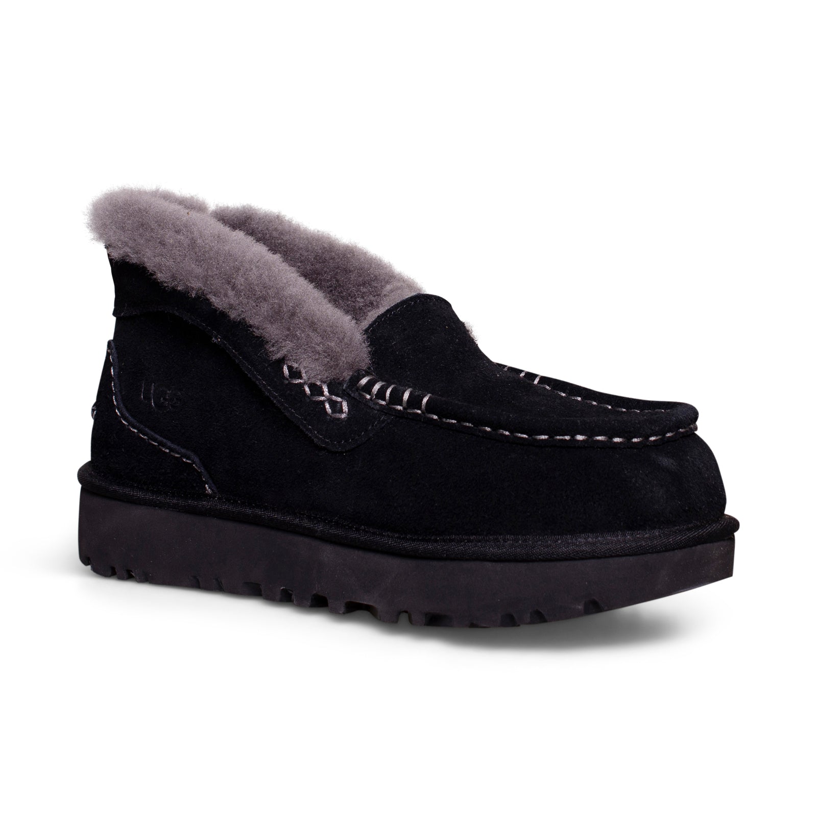 UGG Ansley Parc Black Slippers - Women's