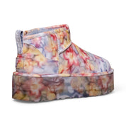 UGG X Collina Strada Ultra Mini Platform Light Blue Floral Boots - All Gender