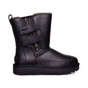 UGG Classic Short Moto Black Boots - Women's