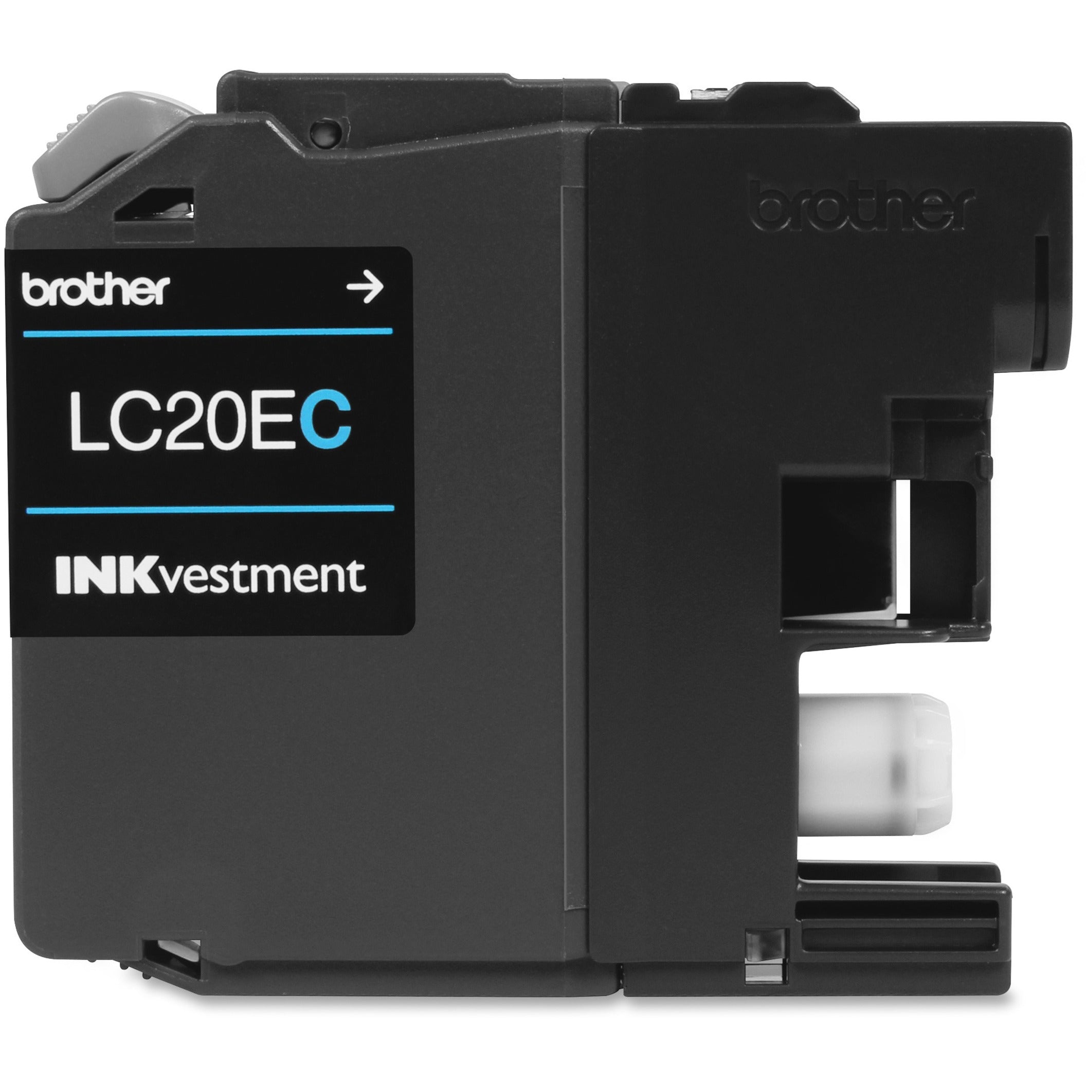 Brother LC20EC INKvestment Super High Yield Cyan Ink Cartridge, 1200 Pages