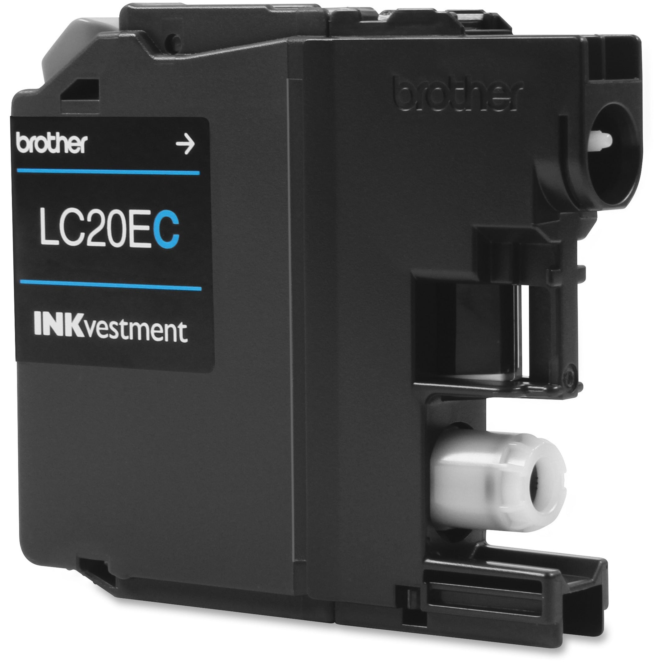 Brother LC20EC INKvestment Super High Yield Cyan Ink Cartridge, 1200 Pages