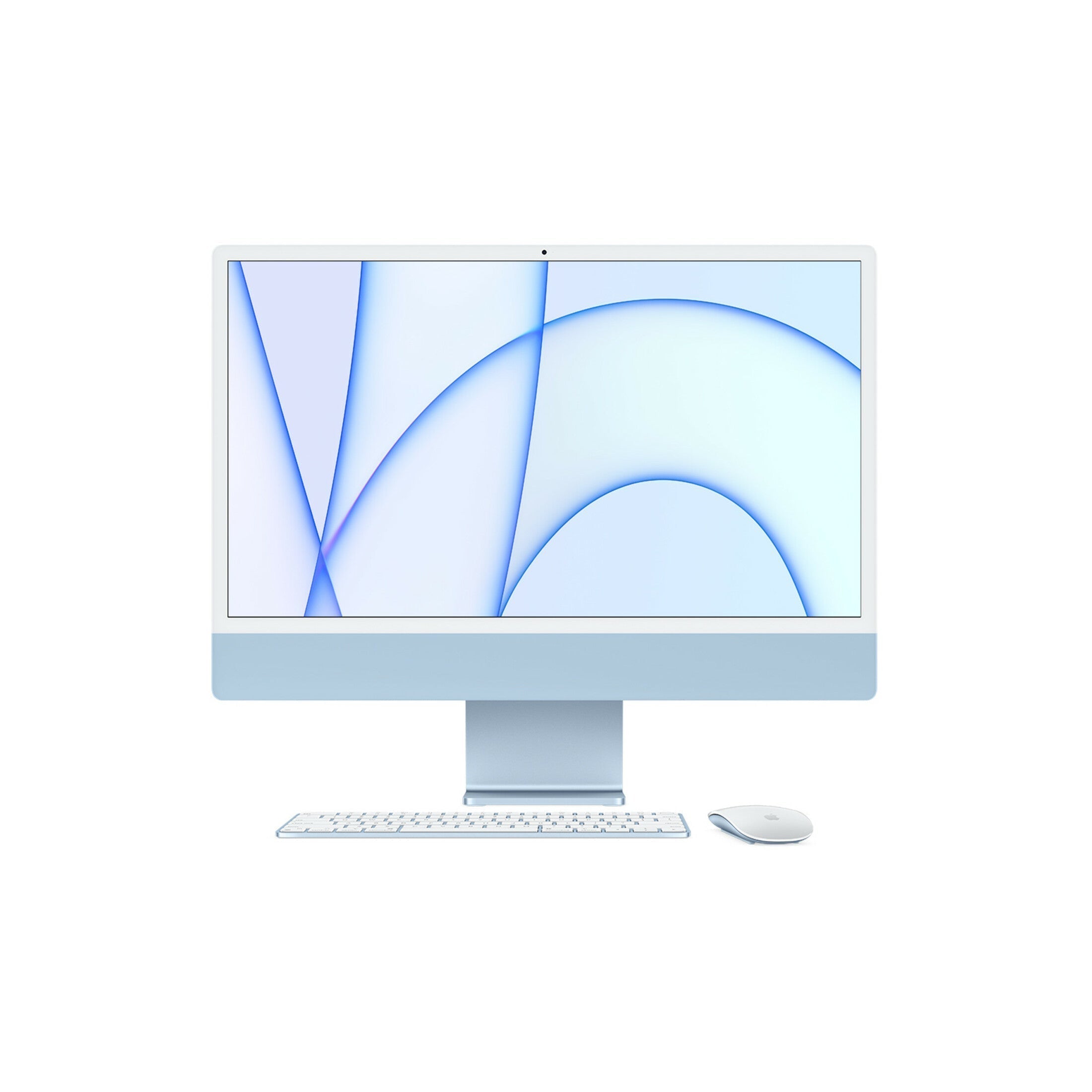 Apple MJV93LL/A iMac 24" with Retina 4.5K Display, M1, 8GB Memory, 256GB SSD, Blue