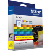 Brother LC404YS LC404Y INKvestment Tank Ink Cartridge, Yellow, 750 Pages