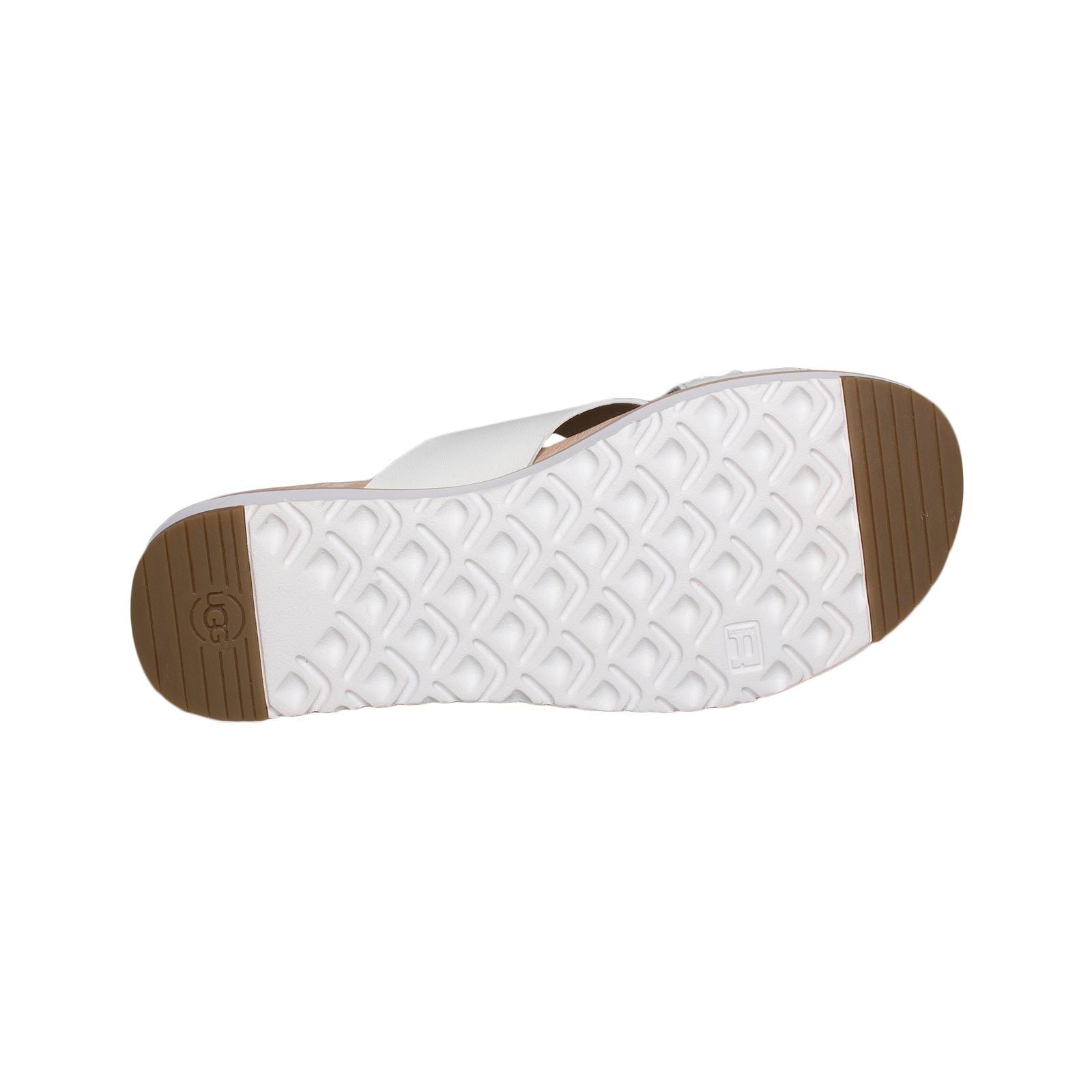 UGG Kari Studded Bling White Flip Flops - Women's