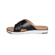 UGG Kari Studded Bling Black Flip Flops - Women's