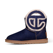 UGG X Telfar Logo Mini Indigo Denim Boots - All Gender