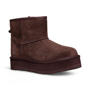 UGG Classic Mini Platform Burnt Cedar Boots - Youth