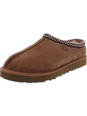 Tasman Mens Suede Slip On Sheepskin Slippers