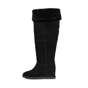 UGG Femme Over The Knee Black Boots - Women's