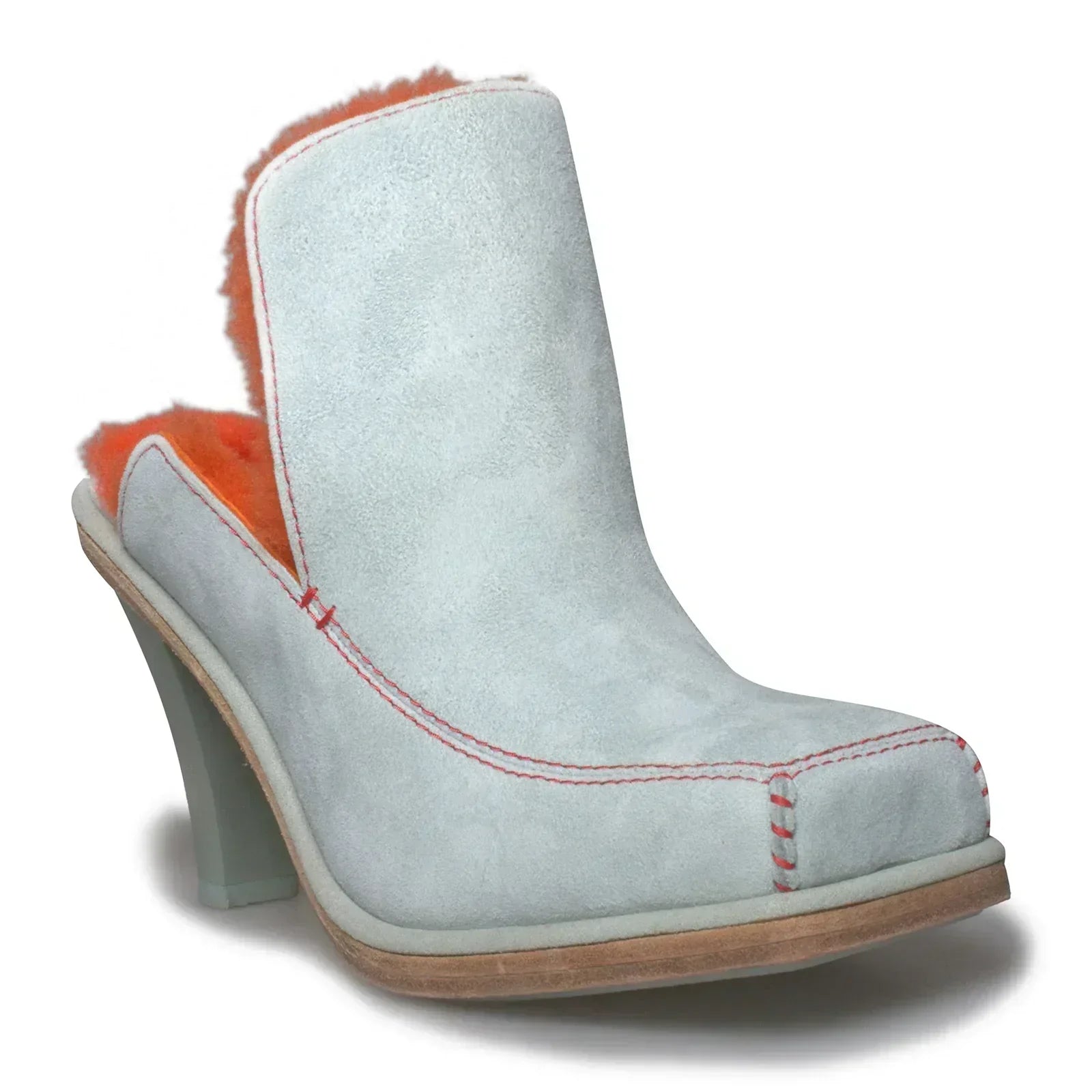 UGG Court Mule Eckhaus Latta Sky Grey / Mandarin Orange Heels - Women's