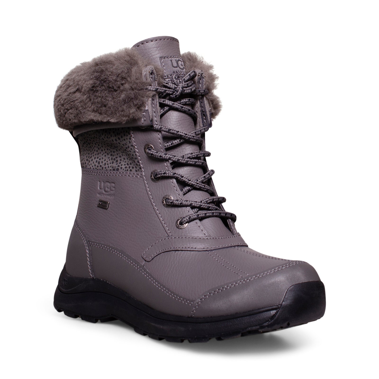 UGG Zaylee Micro Cheetah Charcoal Boots - Women's