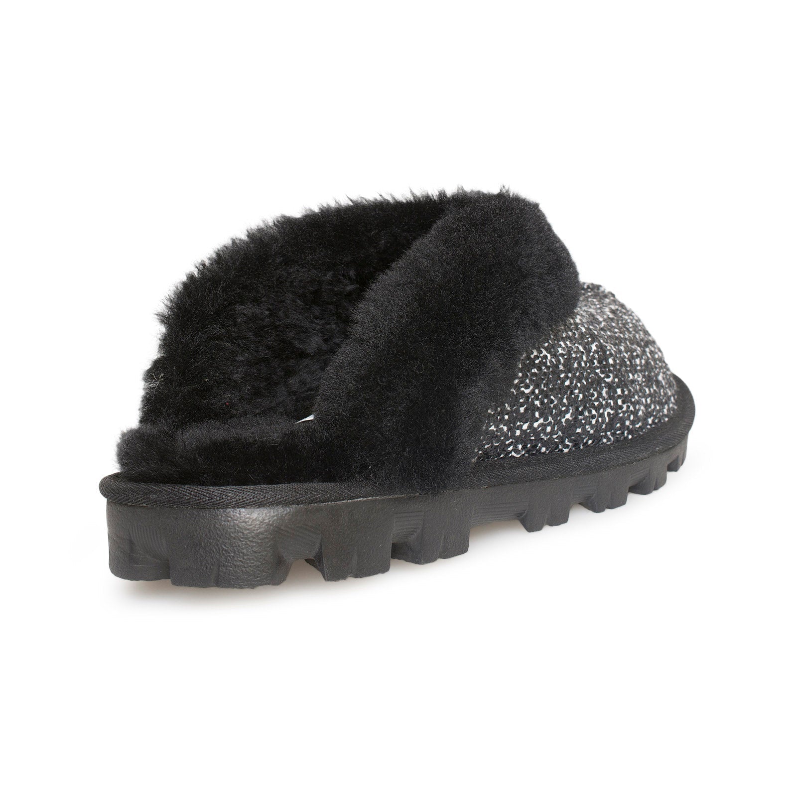 UGG Coquette Frill Black Slippers