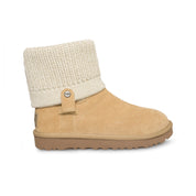 UGG Saela Rib Knit Cream Boots - Women's