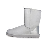 UGG Classic Short II Metallic Grey Violet Boots - Women's