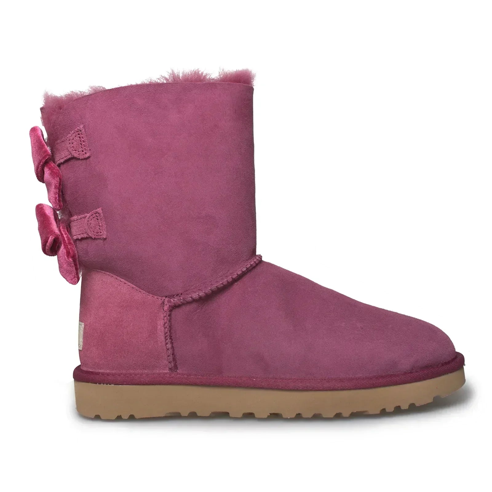 UGG Bailey Bow II Velvet Ribbon Garnet Boots - Women's