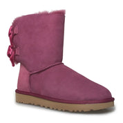 UGG Bailey Bow II Velvet Ribbon Garnet Boots - Women's