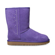 UGG Classic Short Studded Violet Bloom Boots - Women's