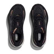 Women's Clifton 9 Running Shoe - Black/Rose Gold - Wide (D)