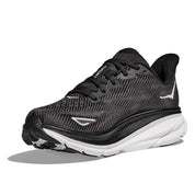 Women's Clifton 9 Running Shoe - Black/White - Regular (B)