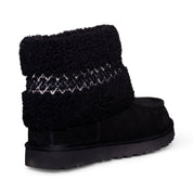 UGG Mini UGG Braid Black Boots - Women's