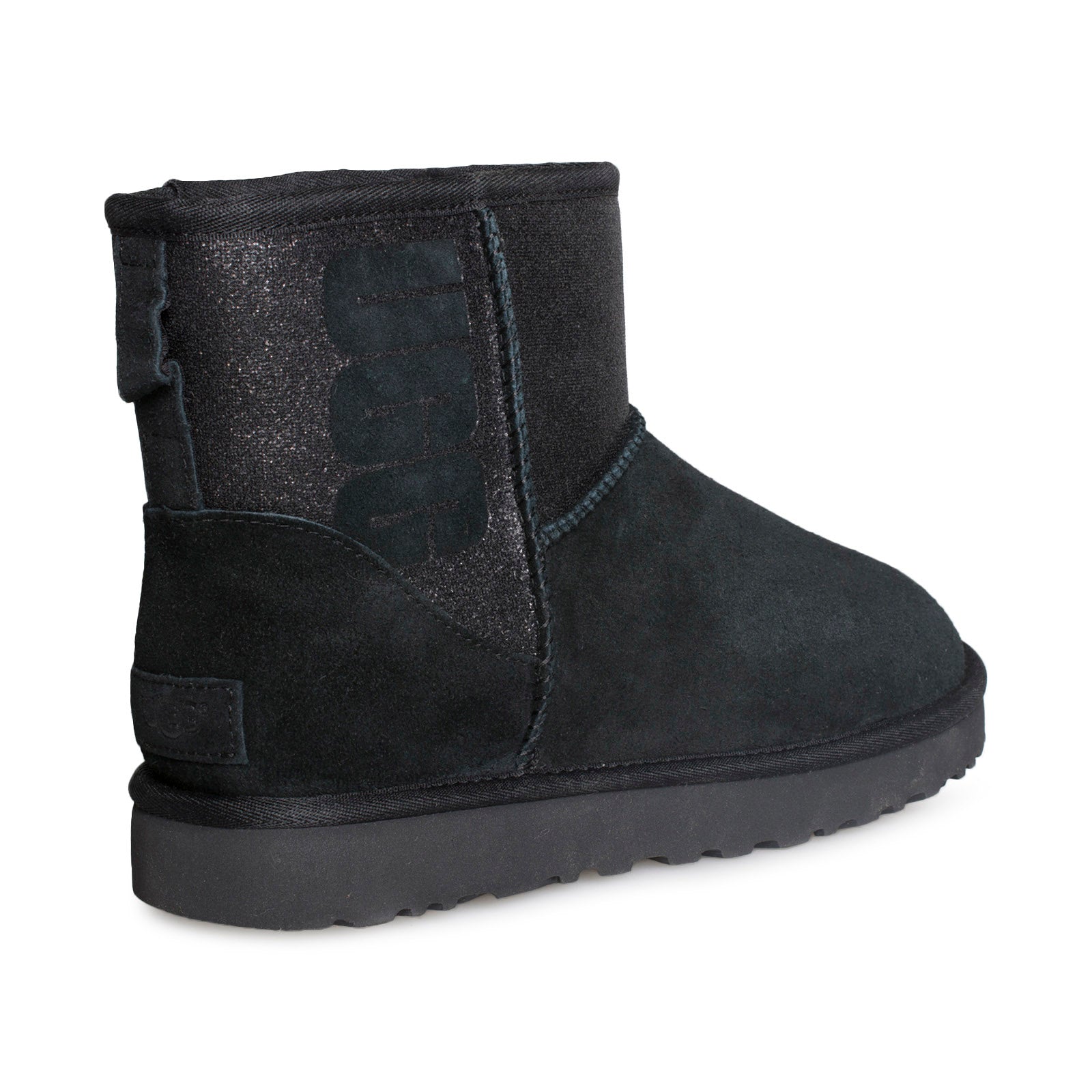 UGG Classic Mini UGG Sparkle Black Boots - Women's