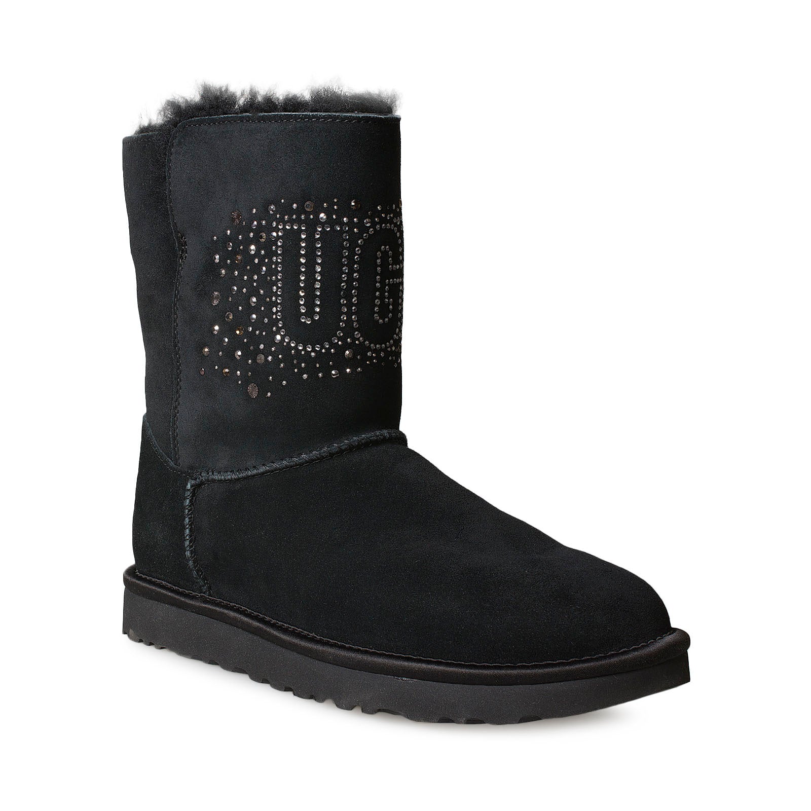 UGG Classic UGG Bling Short Black Boots - Women's