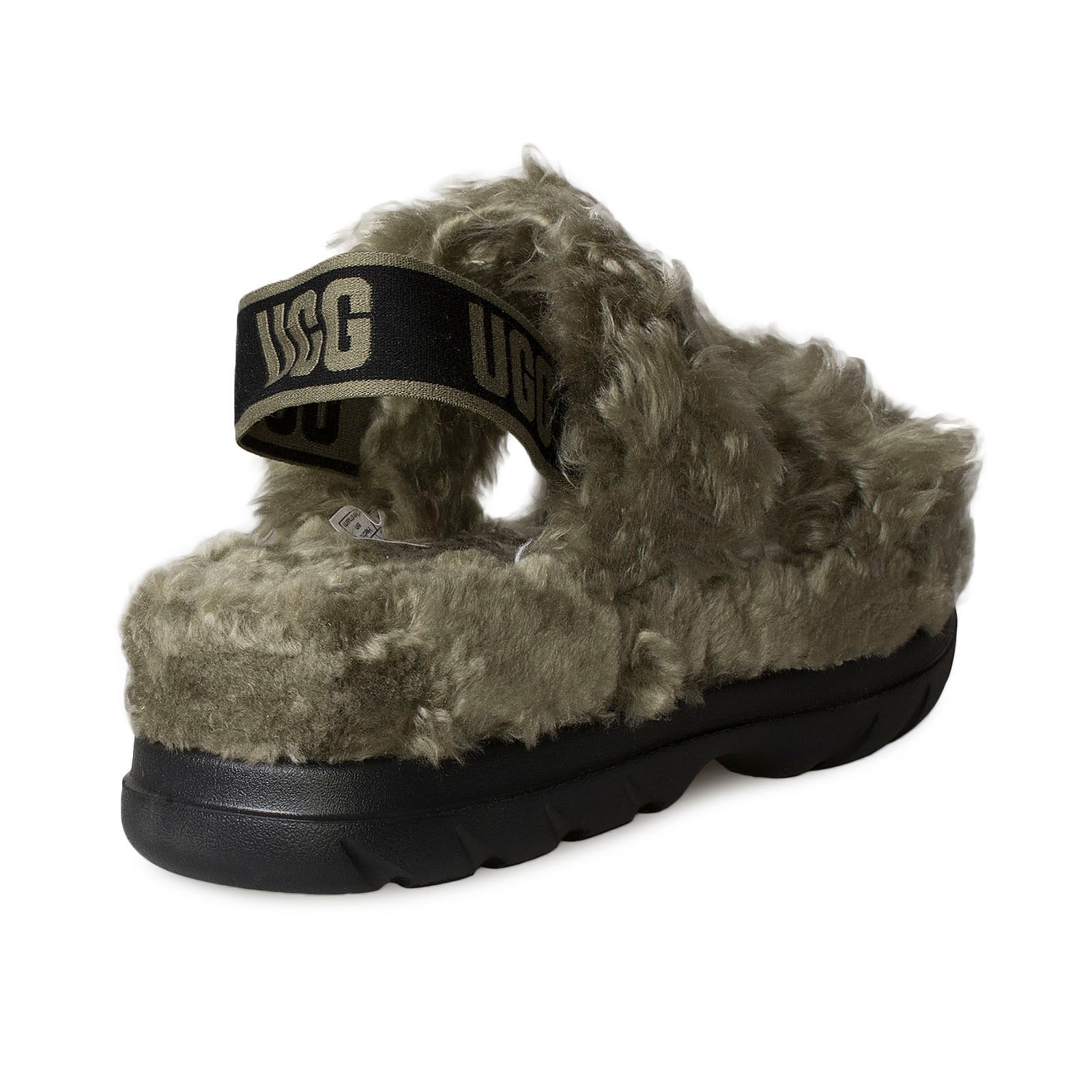 UGG Fluff Sugar Burnt Olive Sandal - Women's