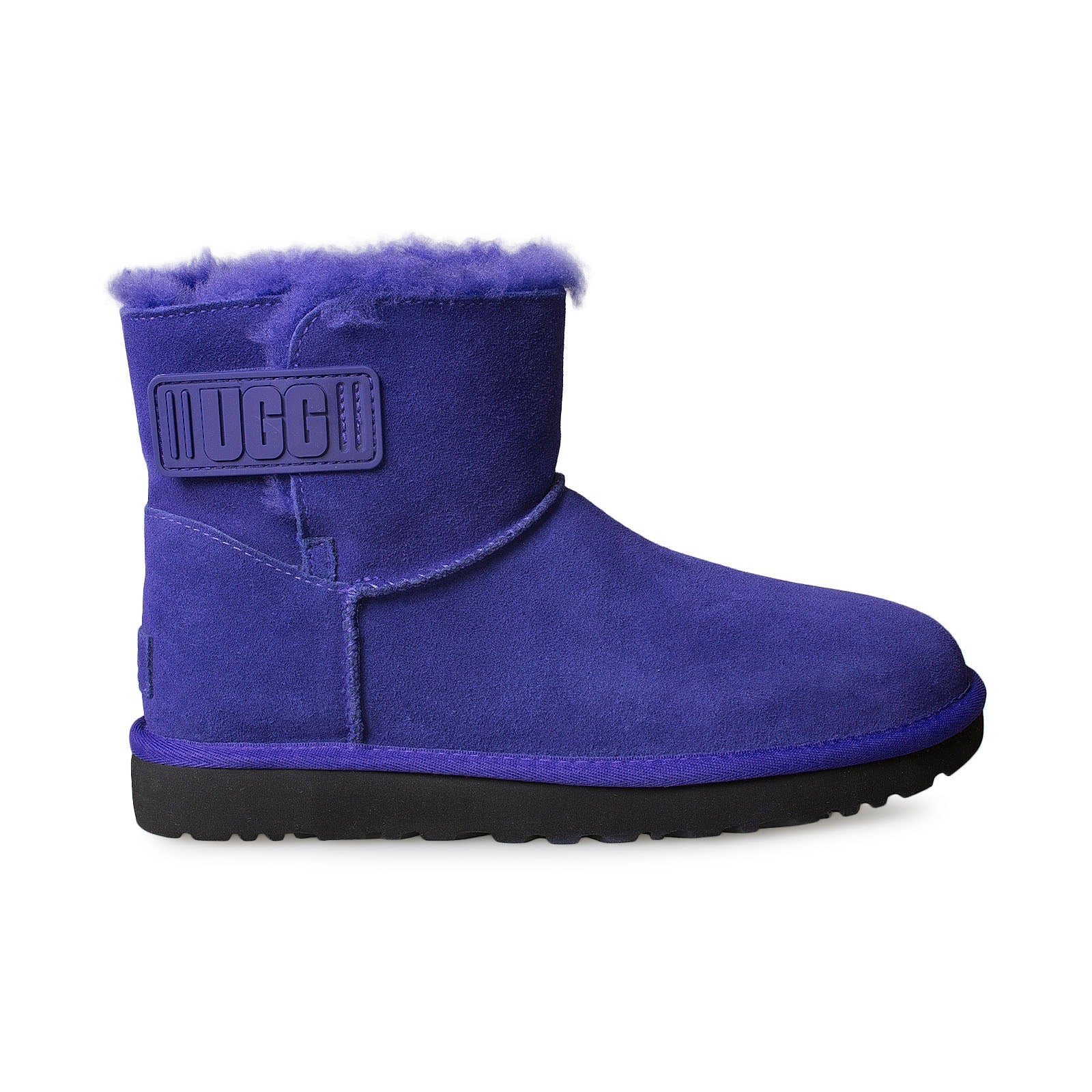 UGG Mini Bailey Logo Strap Violet Night Boots - Women's