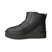 UGG Neumel Platform Zip Ultra Matte Black Boots - Women's