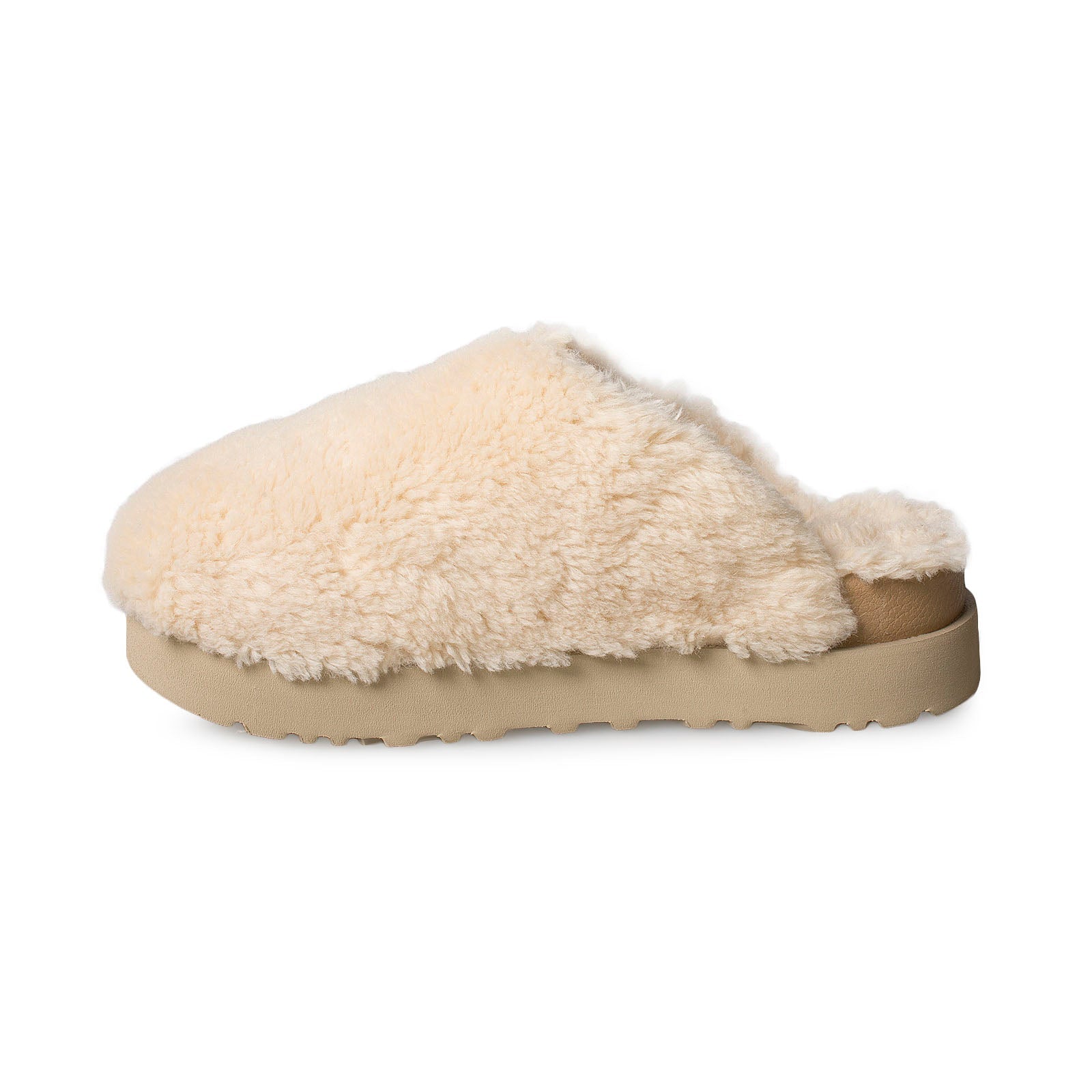 UGG Fuzz Sugar Slide Natural Slippers - Women's