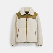 Coach Outlet Quilted Sherpa Zip Up