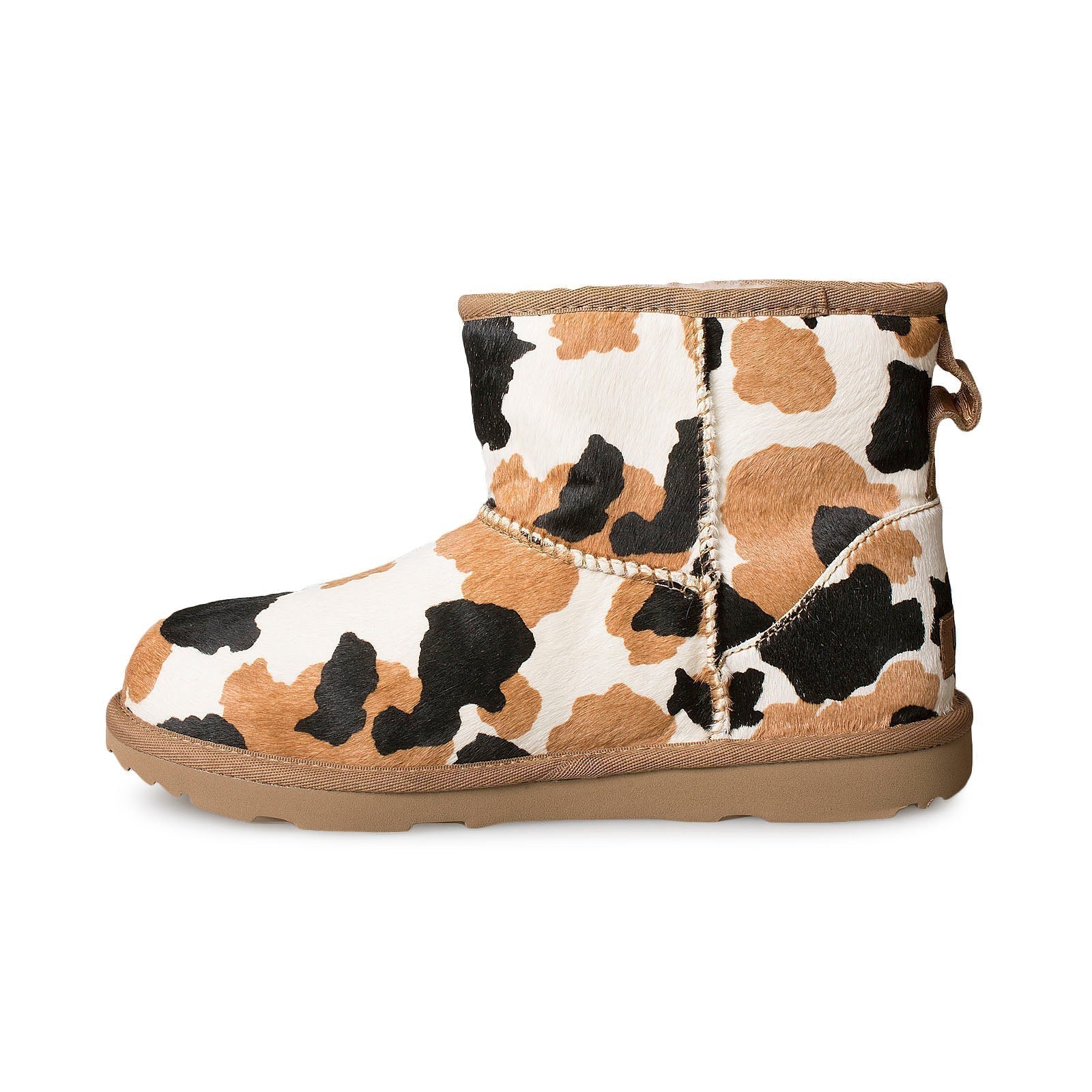 UGG Classic Mini Cow Print Chestnut Boots - Youth