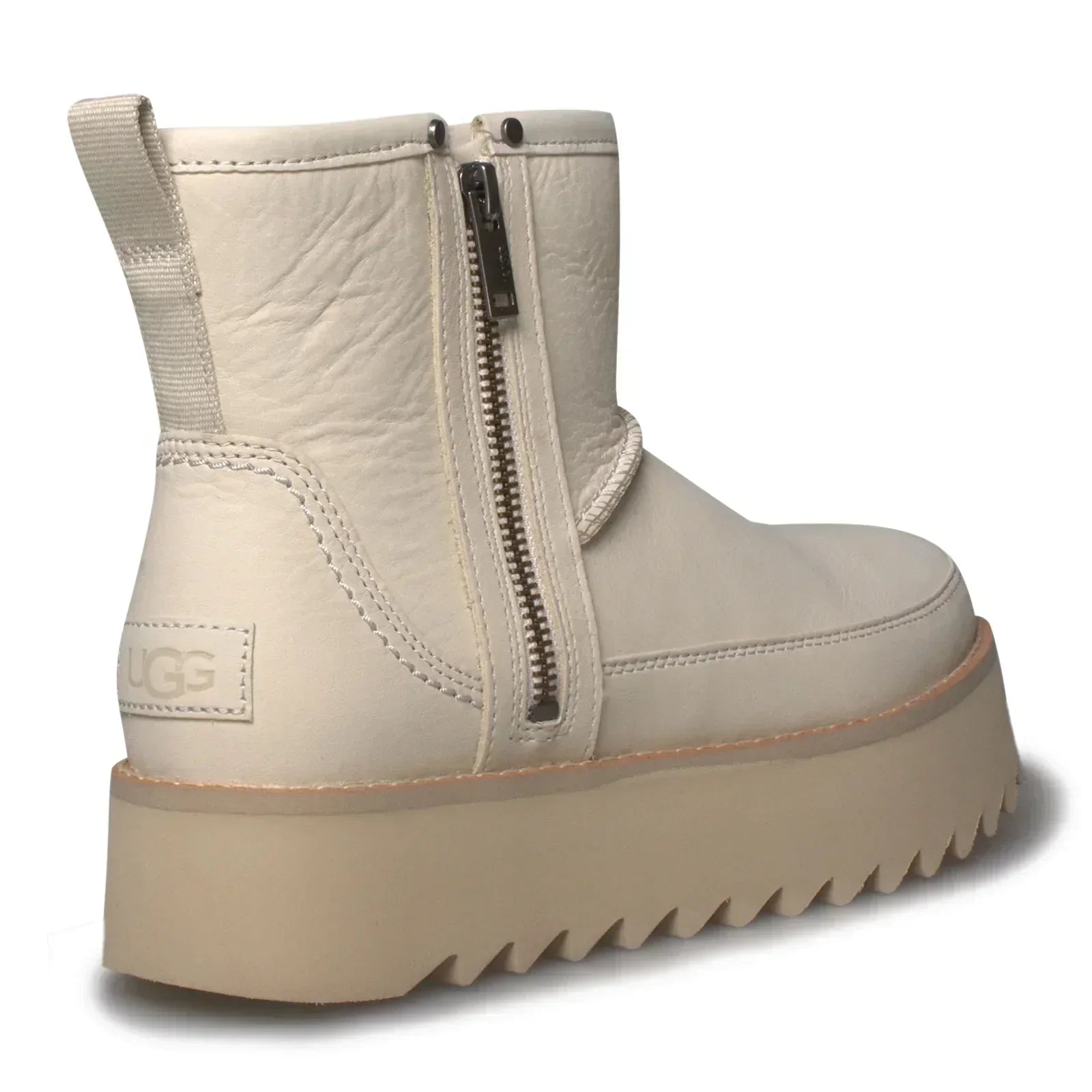 UGG Classic Rebel Biker Mini Bone Boots - Women's