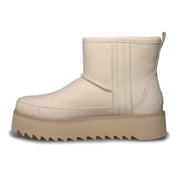 UGG Classic Rebel Biker Mini Bone Boots - Women's