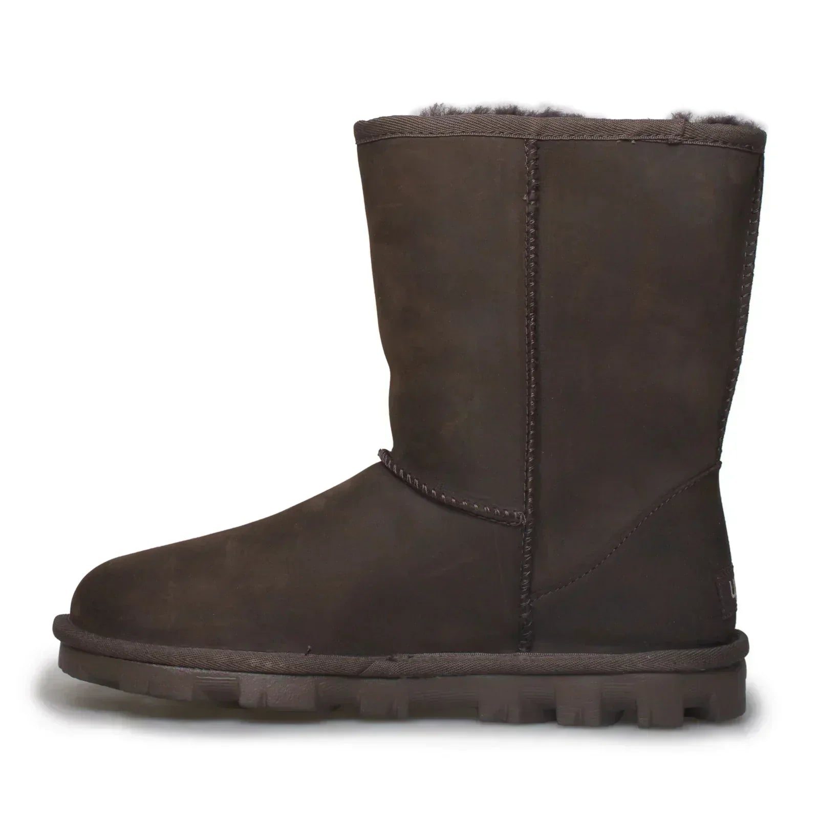 UGG Classic Short Leather Chocolate Boots - Women's