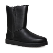 UGG Classic Zip Short Black Boots - Women's