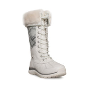 UGG Adirondack Tall III Snake White Boots